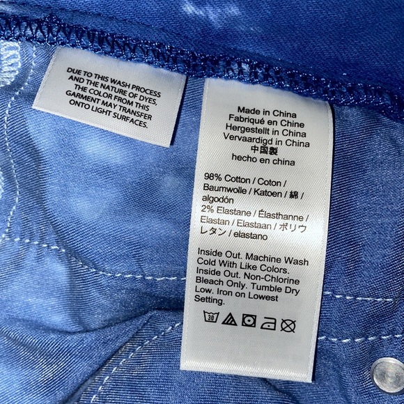 NWT! J. Crew Denim Vintage Straight Tie Dye Raw Hemline Jeans 26 - Picture 8 of 15